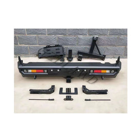 Steel Rear Bumper for Jimny 2019+ Rear Bull bar With Lights Rear Bumper Back Bumper