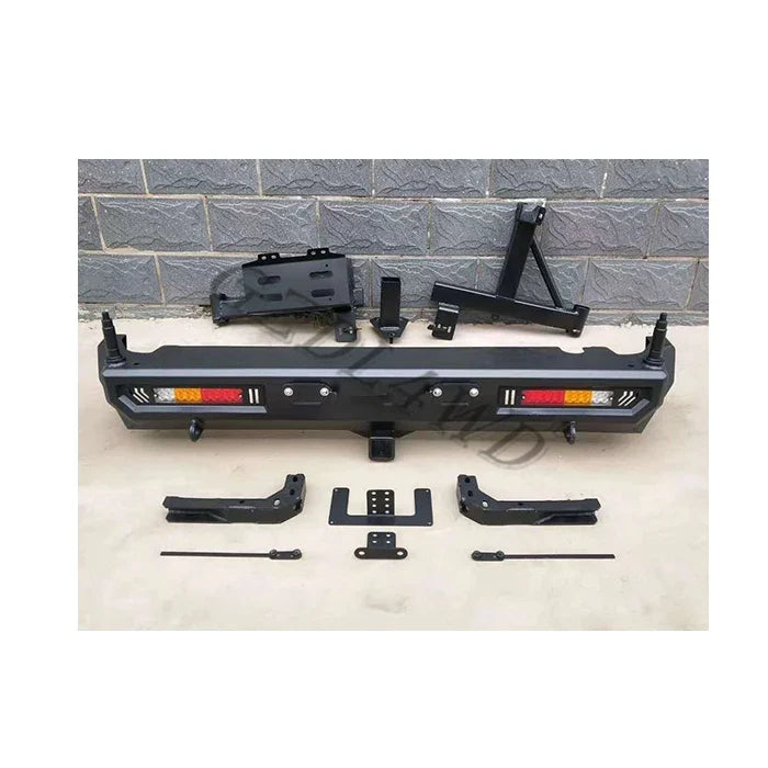 Steel Rear Bumper for Jimny 2019+ Rear Bull bar With Lights Rear Bumper Back Bumper