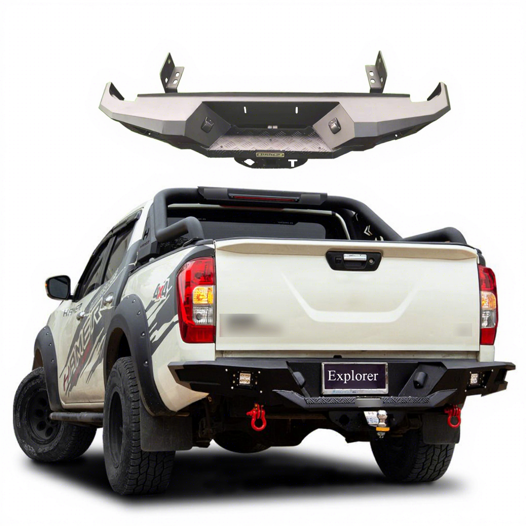 Steel rear car bumper for Nissan Navara NP300 2015-2022
