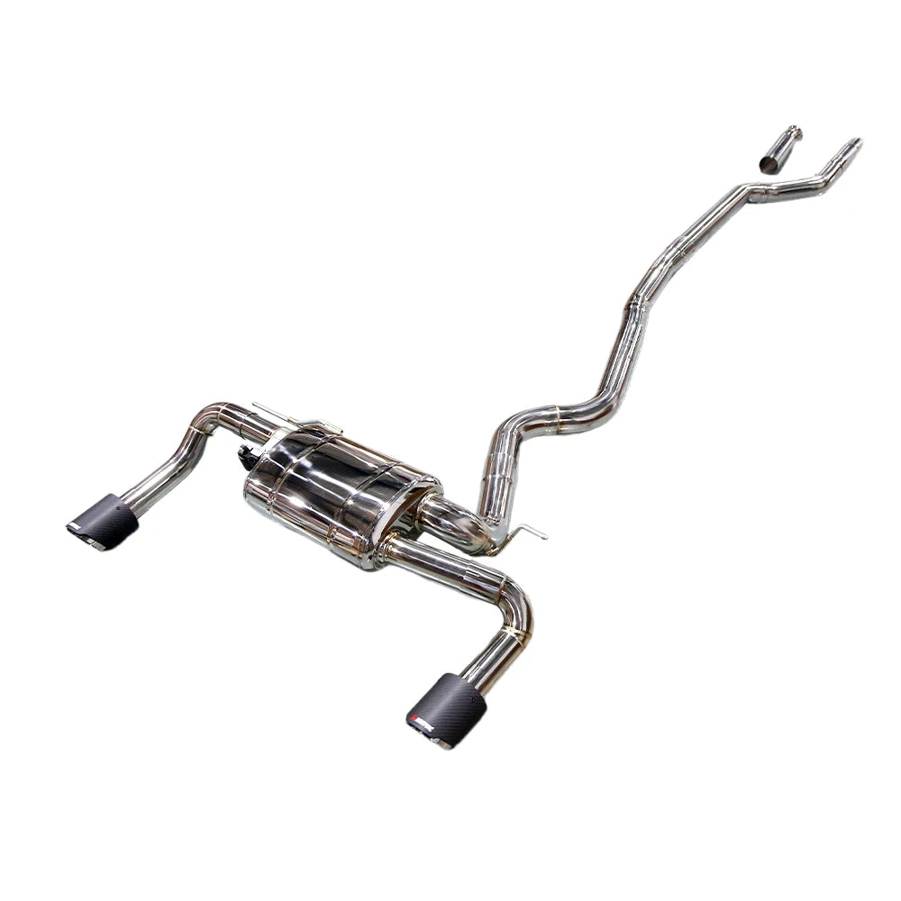 BMW 320i 328i F30 N20 N26 2.0T Stainless Steel 2-Tip Valved Sport Catback Exhaust System