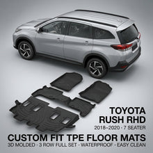 Load image into Gallery viewer, 2018-2020 Toyota Rush 3D Waterproof Custom-Fit RHD TPE Floor Mats