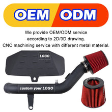 Load image into Gallery viewer, VW Golf Mk7 / Mk7.5 / Golf R / Audi A3 S3 3.5 inch Aluminium Cold Air Intake System - Black / Red