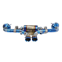 Load image into Gallery viewer, Porsche 911 992 GT3 2021+ 4.0L Titanium Valved Catback Exhaust System Blue Heat-Treated Finish