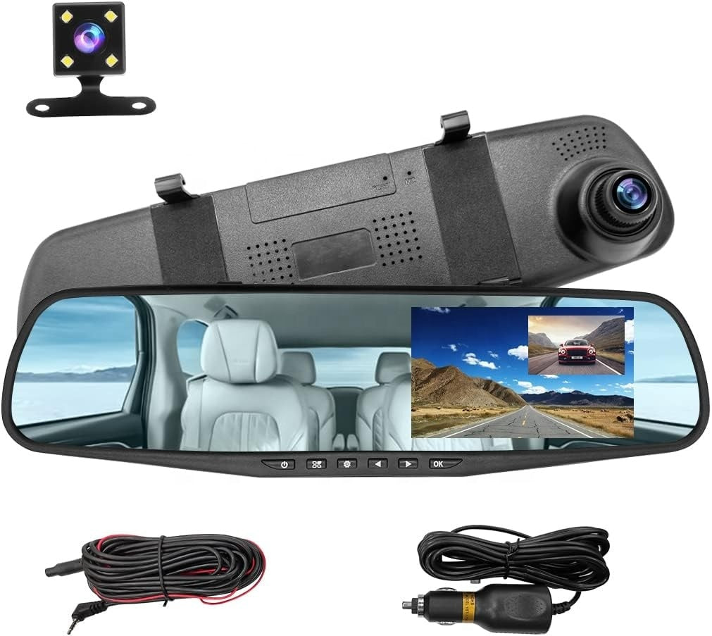 Universal 1080P 4.3 inch Rear View Backup Camera Dash Cam