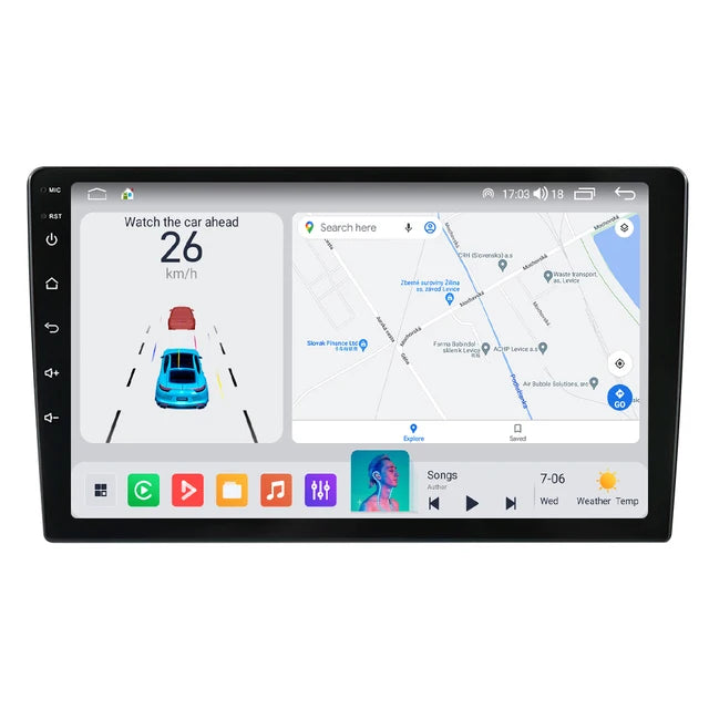 10" QLED Android Car Stereo Wireless CarPlay DSP