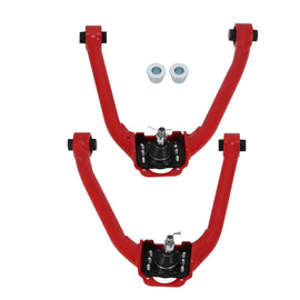 2pcs Red Adjustable Front Upper Camber Control Arms Kit for Infiniti G35 2003-2007 for Nissan 350Z 2003-2009