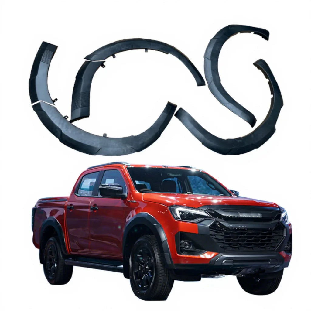 GZDL4WD 4x4 Car Exterior Accessories New Style ABS Fender Flares for DMAX 2024 Pickup Truck Wheel Arches Fender Flares