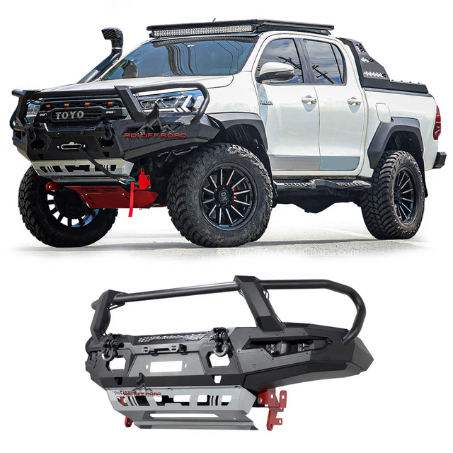 Ford Ranger / Toyota Hilux F16-A Series Steel Bull Bar Front Bumper