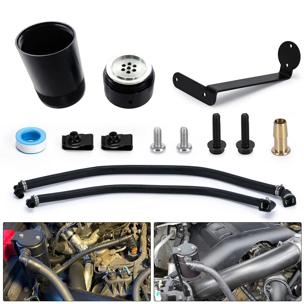 Ford F-150 2.7L 3.5L EcoBoost 5.0L and Raptor Aluminium Oil Catch Can Separator - 90ml