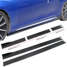 Load image into Gallery viewer, Universal 2.2 m 86.6 inch Carbon Fibre Look Side Skirt Extensions, 6 Piece Set