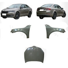 Load image into Gallery viewer, Skoda Octavia 2013–2020 Front Fender LH / RH and Bonnet 5E0821105C 5E0821106C 5ED823031