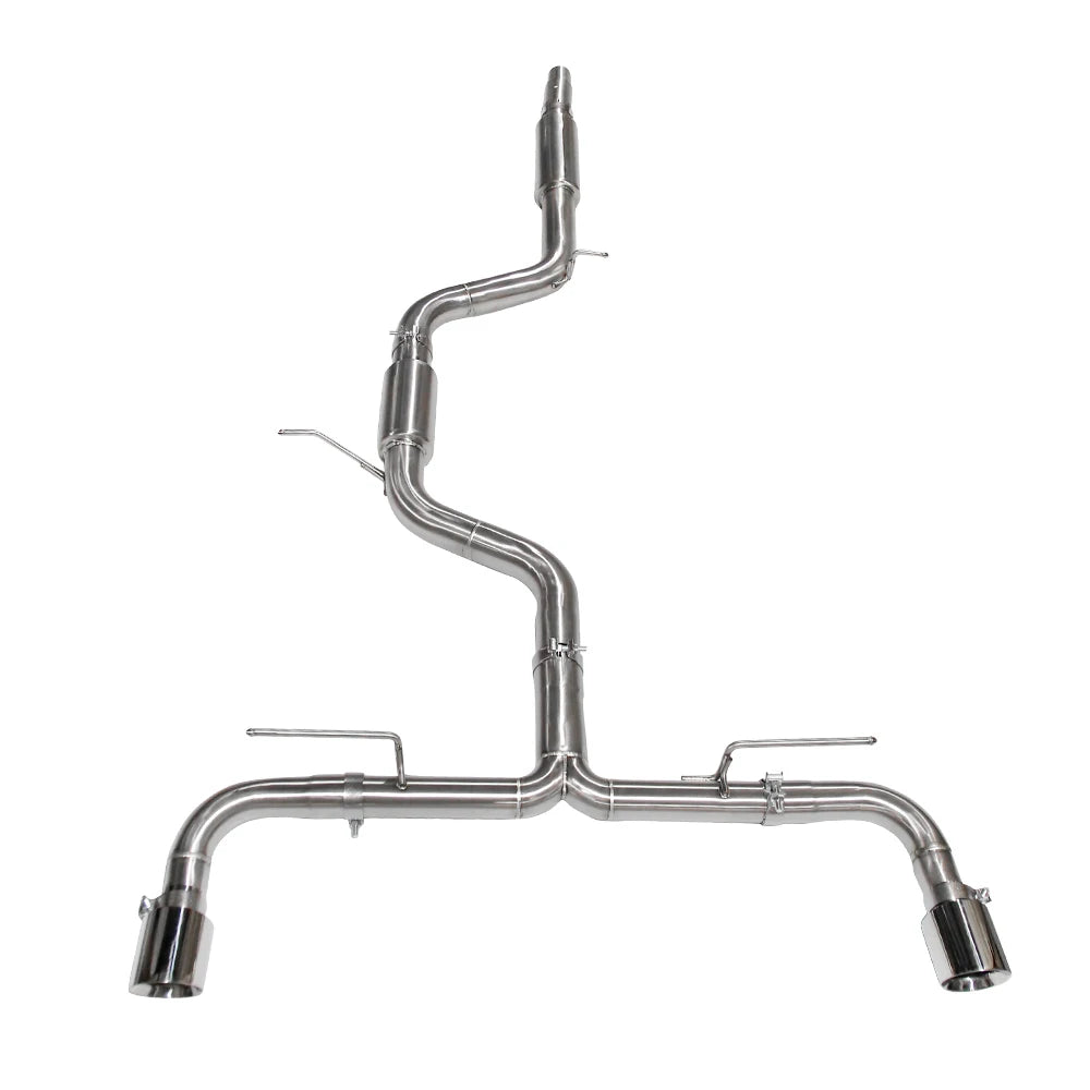 VW Golf GTI MK8 2022+ 2.0T MQB EVO Stainless Steel Valved Cat-Back Exhaust System
