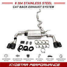 Load image into Gallery viewer, BMW 420i 430i F32 B48 2.0T Stainless Steel 4-Tip Valved Sport Catback Exhaust System