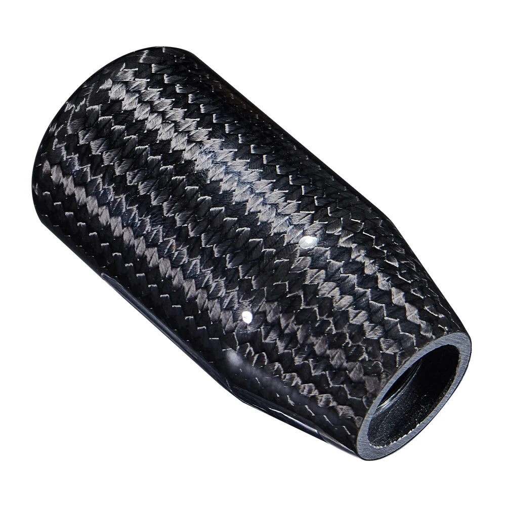 Universal Carbon Fibre and Aluminium Manual Transmission Gear Shift Knob, Black