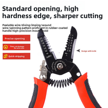 Load image into Gallery viewer, Wire Stripper Tool – 7-in-1 Automatic Cable Cutting &amp; Crimping Pliers with PVC Handle