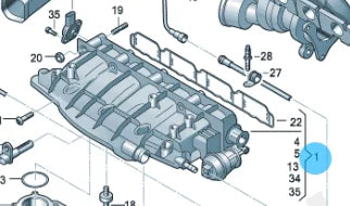 VW Audi Skoda Seat 2.0 TFSI Intake Manifold 06J133201BD