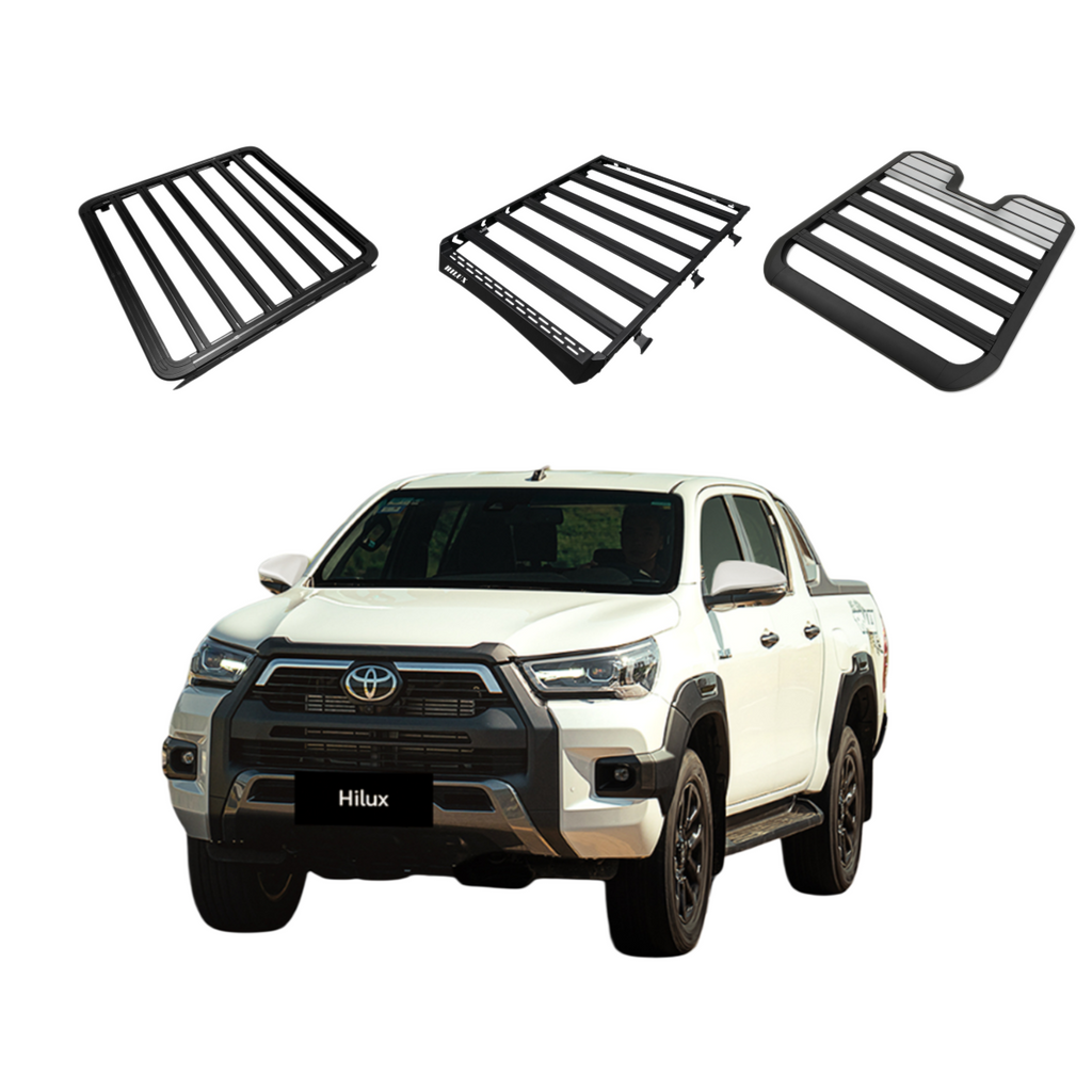 [HIL-RACK-009] 2016-2025 Toyota Hilux Roof Basket Cargo Carrier