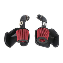 Load image into Gallery viewer, Nissan 370Z / Infiniti G37 3.7L V6 Cold Air Intake Kit with Silicone Pipe and Filter - Black / Red