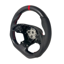 Load image into Gallery viewer, Chevrolet Corvette C7 2014-2018 Carbon Fibre and Leather D-Shaped Flat-Bottom Steering Wheel