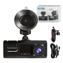 Load image into Gallery viewer, Universal 3-Channel Dash Cam (Front, Rear + Cabin)
