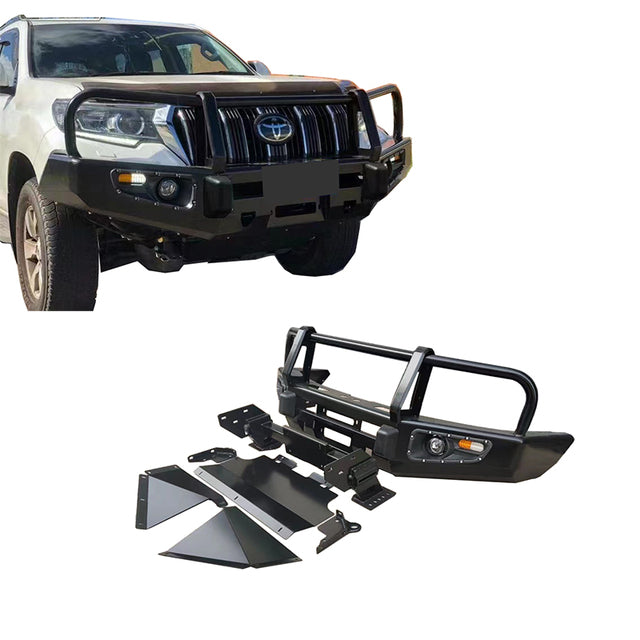 Toyota Land Cruiser / Prado Powder Coated Steel Bullbar Front and Rear Bumper