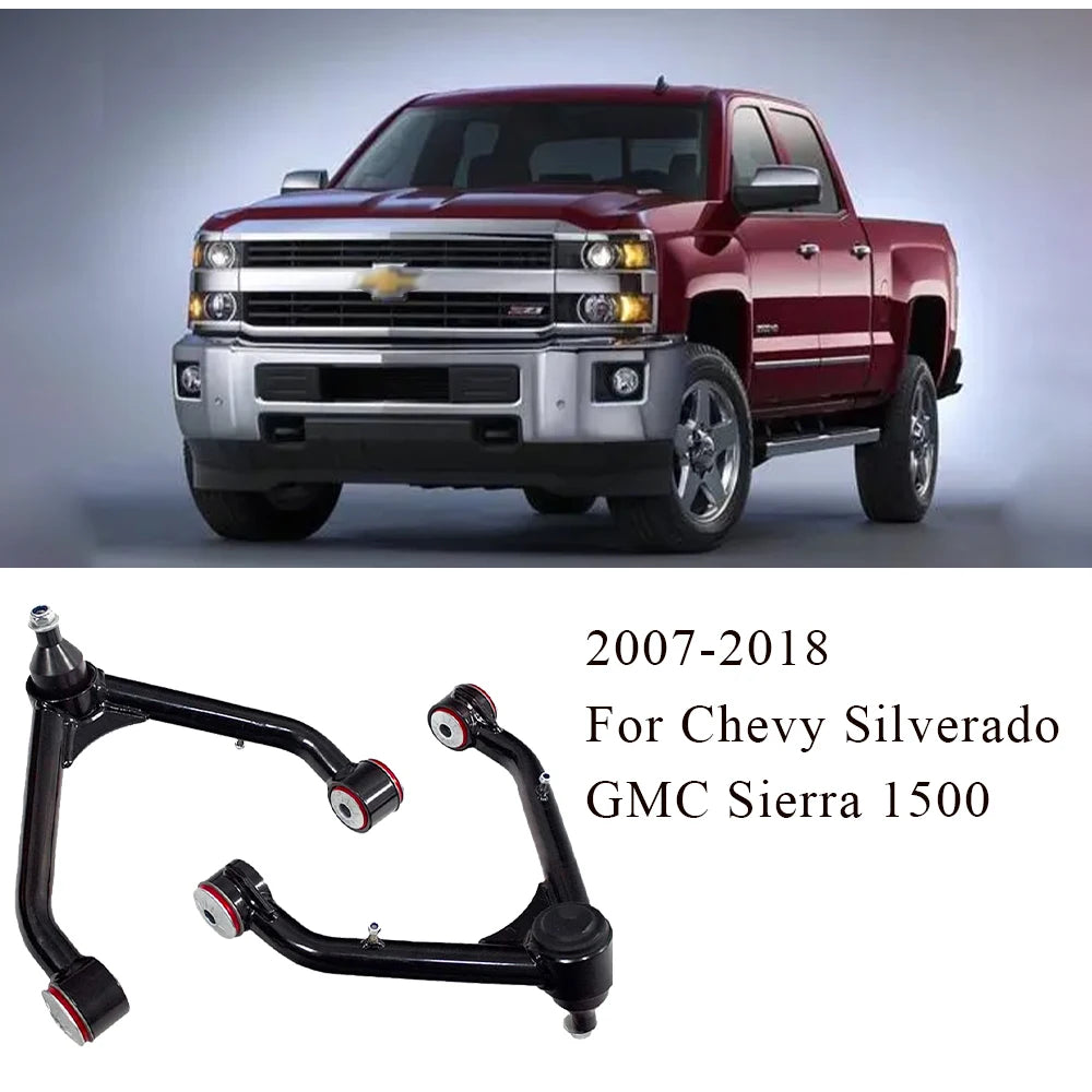 Chevrolet Silverado GMC Sierra 1999-2006 4x4 RWD Front Upper Aluminium Control Arms for 2-4 Inch Lift