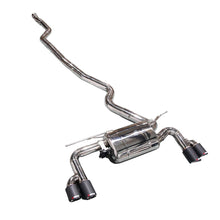 Load image into Gallery viewer, BMW 320i 330i F30 B48 2.0T Stainless Steel 4-Tip Valved Sport Catback Exhaust System
