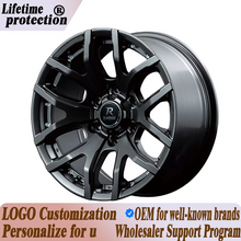 Load image into Gallery viewer, 17 inch 6x139.7 forged alloy wheel set of 4 black (image pending)