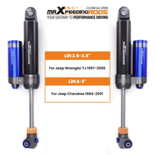 Load image into Gallery viewer, Rise 2-3.5 Inches Height Adjustable Rear Remote-Reservoir Shocks for Jeep Wrangler TJ 1997-2006 Cherokee