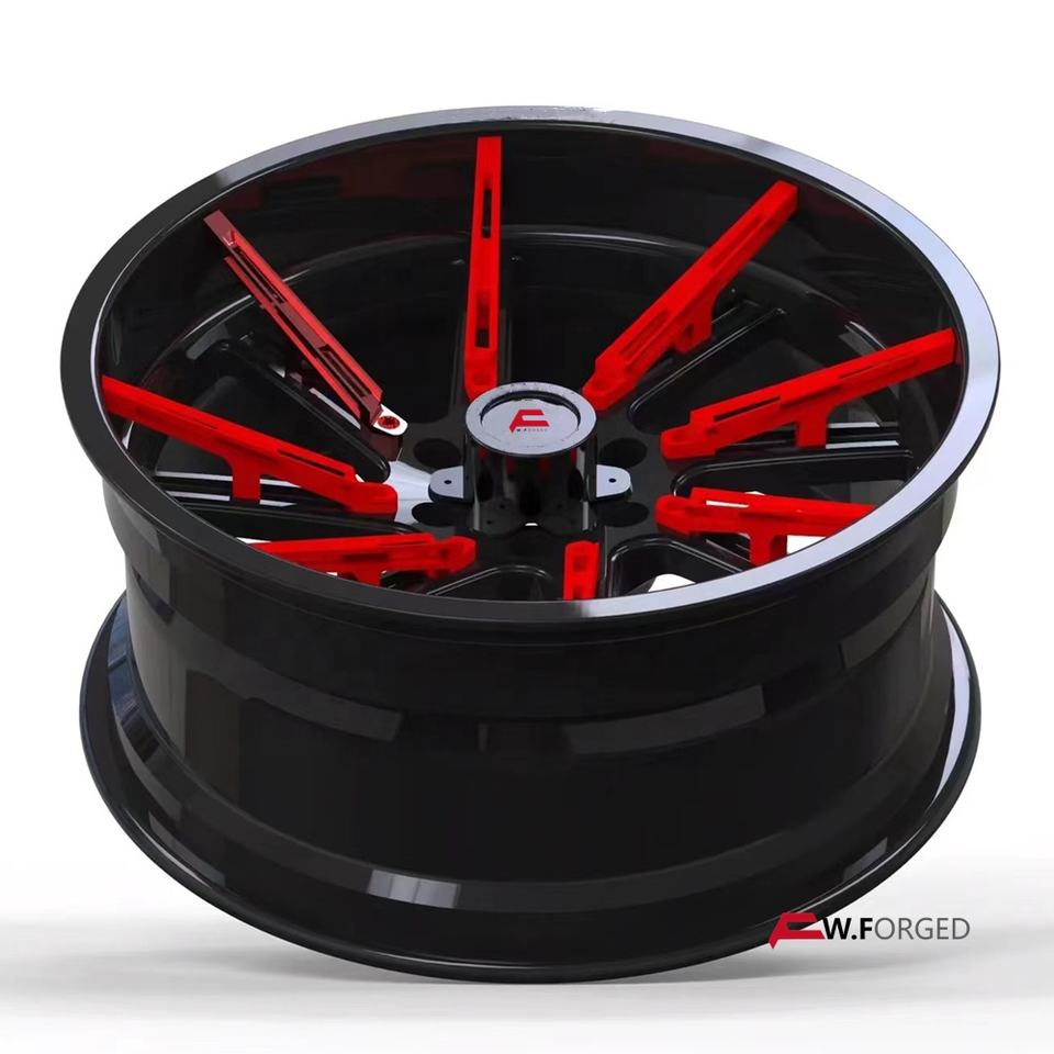 [RIM-007] 2015-2024 Toyota Hilux 20-28 Inch 6x139.7/5x150 Forged Alloy Wheel Set Of 4 Black