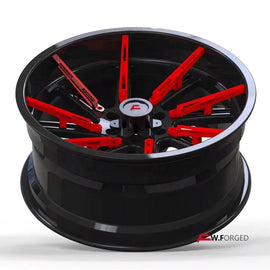 [RIM-007] 2015-2024 Toyota Hilux 20-28 Inch 6x139.7/5x150 Forged Alloy Wheel Set Of 4 Black