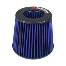 Load image into Gallery viewer, Universal 3 inch Neck Matte Carbon Fibre Top Dry Cone Air Filter with Aluminium Base