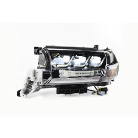LED upgrade headlight assembly pair for Toyota Land Cruiser 200 Series 2016-2019 with full LED conversion