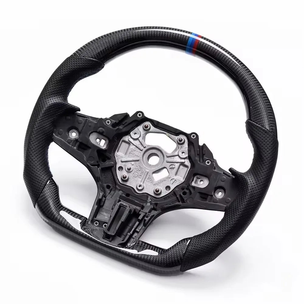 BMW F40 F44 G20 G30 G80 Custom Carbon Fibre Flat Bottom Sport Steering Wheel