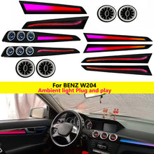 Load image into Gallery viewer, Mercedes-Benz C-Class W204 64-Colour LED Interior Ambient Light Kit — Premium Vehicle-Specific Ambient Lighting