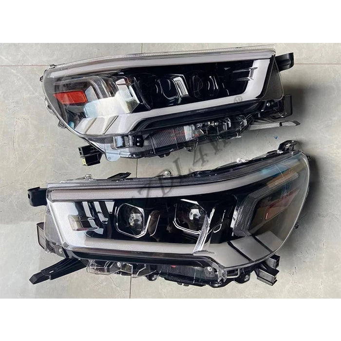 GZDL4WD Auto Parts LED Car Headlights for Hilux Revo Rocco 2020+ RHD LHD Front Lamps