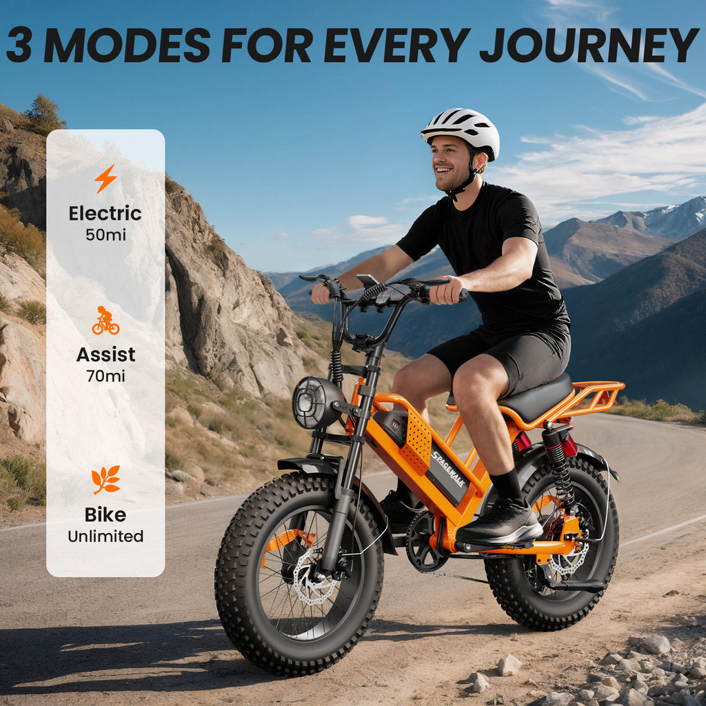 Fat Tire Electric Bike New Style 48V 750W Fat Tire Electric Mountain Bike with 15Ah Battery, Fast Adult E-Bike, Off Road Bicycle with US Warehouse Stock