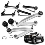 8pcs Front Suspension Control Arm Steering Ball Joint Sway Bar Link Tie Rod for Hummer H3 2006-2010