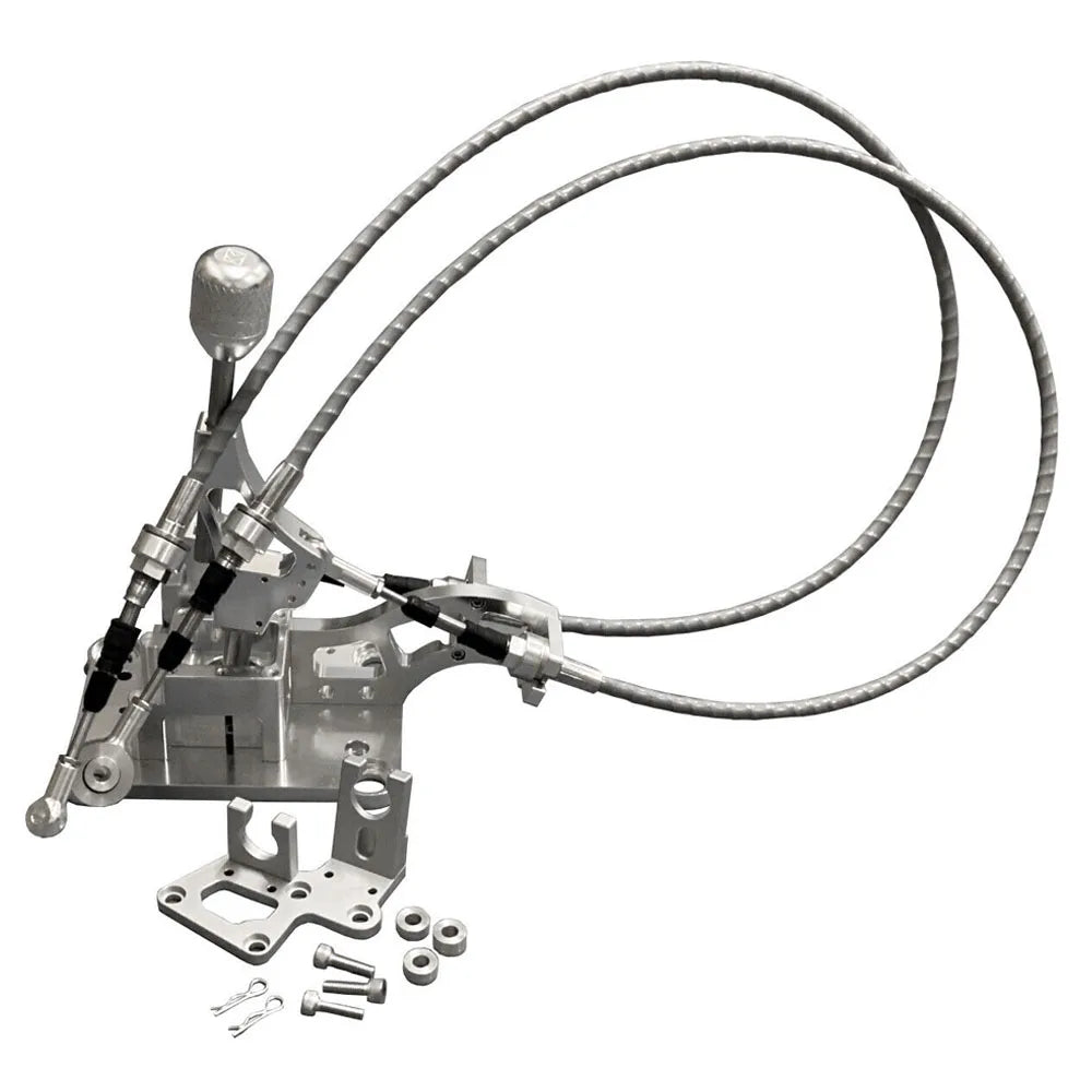 Honda K20 / K24 K-Series Swap Shifter Box Kit with RSX Shifter Cables, Trans Bracket and Gear Knob - Civic / CRX