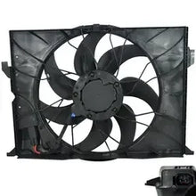 Load image into Gallery viewer, Mercedes-Benz C-Class W204 600W Radiator Cooling Fan Assembly A2045000293 A2049066802