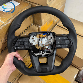 Toyota Land Cruiser Hilux Prado Cruise Control Leather Steering Wheel