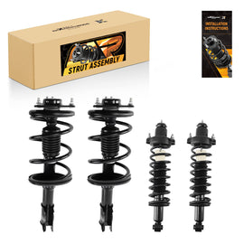 Front & Rear Complete Struts ASSEMBLY & Coil Springs for Mitsubishi Lancer 2002-2007 FWD 172142 171379