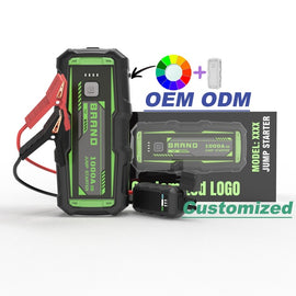 12V 10000mWh Lithium Car Jump Starter 2000A Peak Current