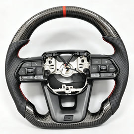 Toyota Land Cruiser Hilux Fortuner Cruise Control Carbon Fibre Steering Wheel