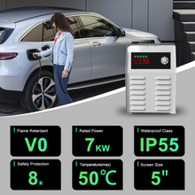 Load image into Gallery viewer, GB/T Portable EV Charger 7kW DC 32A Electric Car Charging Station with Color Screen