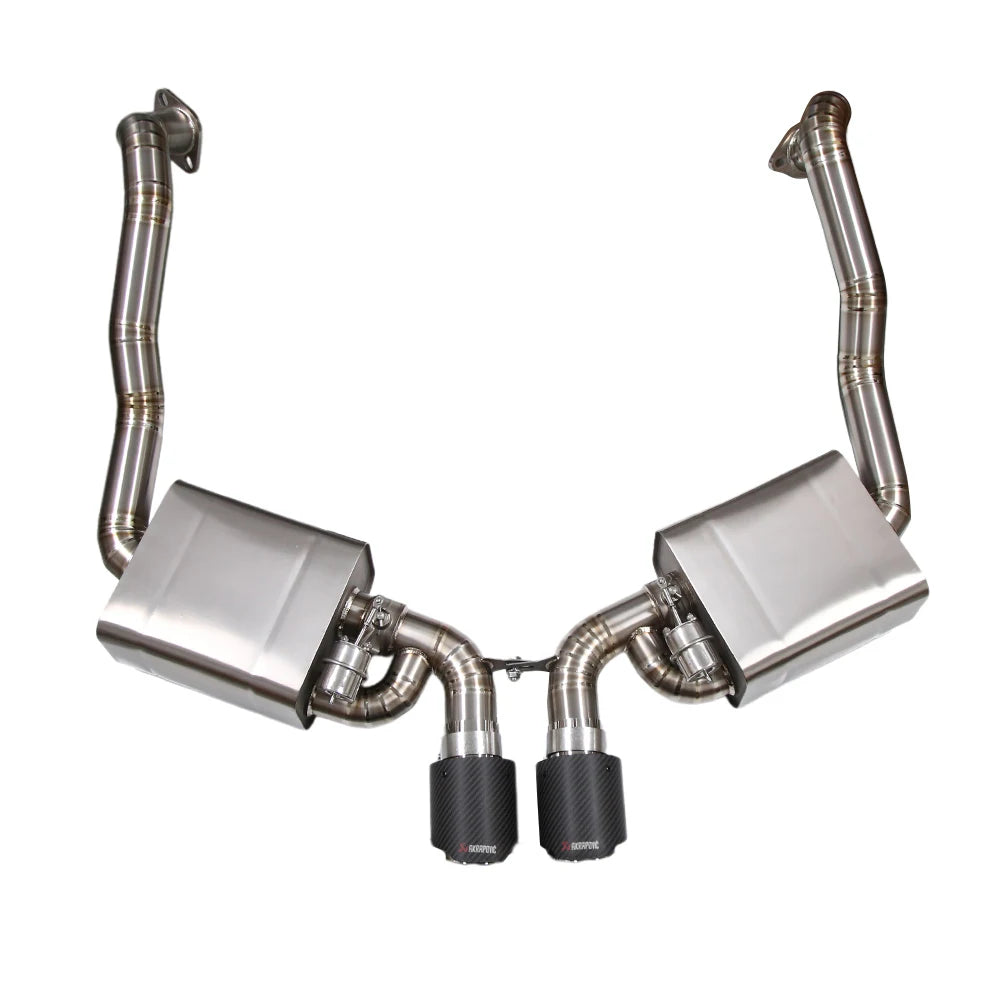 Porsche Cayman / Cayman S 981 2013-2016 2.7L 3.4L Titanium Catback Exhaust System with Heat Shield