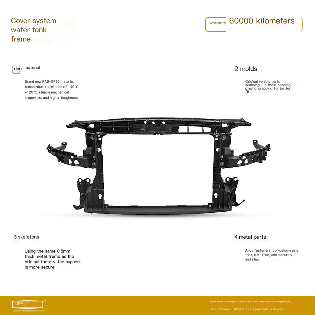 Audi A3 8V Sportback Limousine Convertible 2012–2020 Radiator Core Support 8V0805588