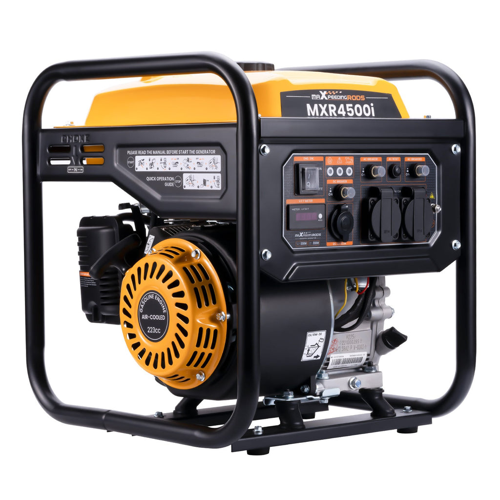 Inverter Petrol Generator Recoil Start Portable 3500W MAX 4-Stroke for Home RV Travel Jobsite UK Version