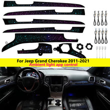 Load image into Gallery viewer, Jeep Grand Cherokee WK2 64-Colour LED Interior Ambient Light Kit — Premium Vehicle-Specific Ambient Lighting