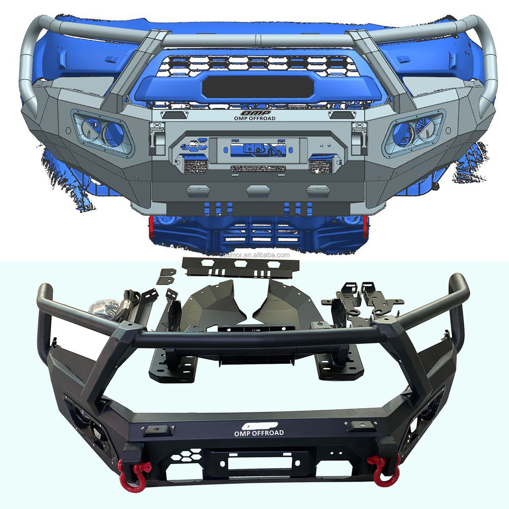 Steel front bumper for Ford Ranger T6 T7 T8 and T9 Next Gen Raptor